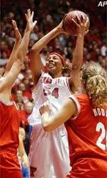 Plenette Pierson scored 16 points Saturday to lead the Lady Raiders to a 71-48 win over the Lobos.