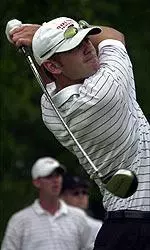 Texas Tech senior Mark Hull leads the Red Raiders in a 20th-place tie at the 2003 NCAA Central Regional in Manhattan, Kan.