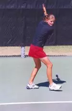 The doubles team of Irina Tereschenko (pictured) and Kendall Brooks are ranked 42nd in the preseason ITA rankings.