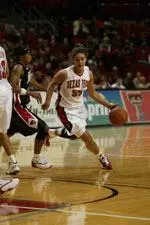 Alesha Robertson scored 18 points in Tech's 64-63 win over Baylor.
