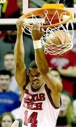 Emmett's layup with six seconds left put the Red Raiders up, 80-78 (file photo).