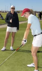 <b>Photo Courtesy Picture Mann Photos/L. Scott Mann:</b>Head Coach Stacey Totman and Sophomore Marla Troester