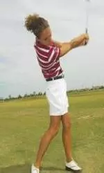 <b>Phot Courtesy Picture Mann Photo/L.Scott Mann:</b>Senior Megan Hull posts her 11th top-20 finish of her career at the Las Vegas Colllegiate Showdown.