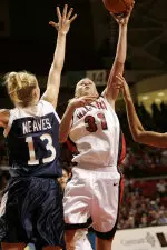 Cisti Greenwalt led Texas Tech with 18 points and 14 rebounds.