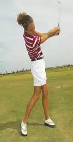 Junior Megan Hull leads the Lady Raiders tied for fouth after the first round.