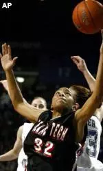 Casey Jackson totals 13 points and 12 rebounds in the first round victory over Maine.