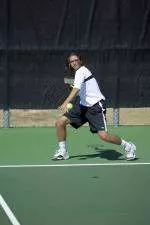 Esat Tanik was victorious at No. 3 singles.