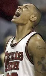 Mikey Marshall shown celebrating after Tech's 76-73 win over Charlotte in this season's NCAA Tournament will have a special day of recognition in his hometown of Tulia on Friday.