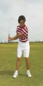 Sophomore Hazel Tan leads all Tech golfers with a first-round score of 75, tied for 13th.