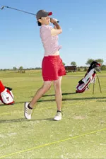 Freshman Valerie Tan, in her first collegiate tournament, leads all Tech golfers going into the second-round.
