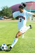 Freshman Jenifer Thomas scored her second goal of the season during Tech's battle with Texas.