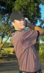 Senior Andrew Dresser used fired an opening round 69 on his way to a fourth place finish at the Carpet Capital Collegiate