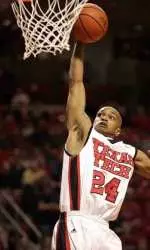 Ronald Ross (file photo) scores 27 point for the Red Raiders.