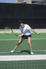 <B>Photo Courtesy Picturemann/Scott Mann</B><P>The Lady Raiders defeated Northern Arizona, 4-0. They head home from the UNLV Tournament with two victories.