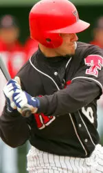 Keith Ginter of the Oakland A's was one of 15 former players who returned for the 2005 Alumni Game.