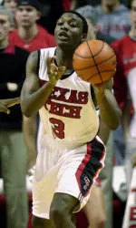 Martin Zeno looks to pass in No. 25 Texas Tech's 83-67 victory Wednesday.