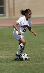 Priscilla Esquivel scored two goals in the varsity victory over the alumni.