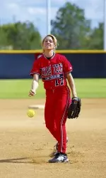 Whitney Riley scored the only run for the Red Raiders with a homerun in the fifth inning.