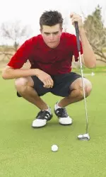 <b>Photo Provided by PictureMann Photos/L.Scott Mann:</b> Junior Andrew Dresser leads Tech to third-place finish at Aggie Invitational.