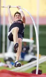 Bobby Most finished in third place in the pole vault.