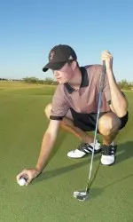 <b> Photo Provided by PictureMann Photos/L.Scott Mann:</b> Junior Andrew Dresser (pictured) and sophomore Oscar Floren sit in a tie for 30th.