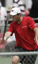 Sophomore Bojan Szumanski lost in three sets in the first round of the NCAA Championships.