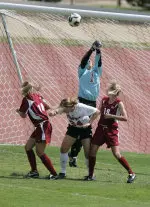 Senior Megan Knauss collected a season-high nine saves in the loss.
