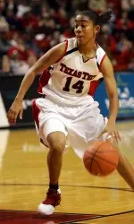 Erin Grant tallied seven assists in the win to become the Big 12 Conference's all-time career leader for assists.