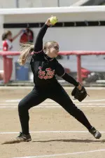 Sarah Losleben, junior, leads a young Tech pitching staff into competition