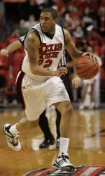 Jarrius Jackson and the Texas Tech take on Gardner Webb tonight (photo credit: Norvelle Kennedy).