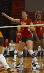 Amy Charlebois tallied 13 kills and 12 blocks.