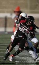 Danny Amendola hauls in a reception against Oklahoma State.