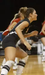 Jenn Harrell led all Tech members with 14 digs.