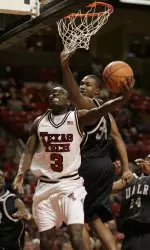 Martin Zeno and the Red Raiders take on Centenary at the United Spirit Arena.
