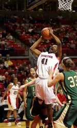 LaToya Davis scored 21 points in the Lady Raiders' win over Kansas.