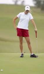 Junior Marla Troester sits in first place after round one at the University of Central Florida Invitational.