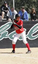 Right fielder Whitney Riley chalked up the only Red Raider run of the day with a solo home run in the fourth inning