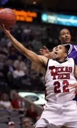 Jarrius Jackson drives to the basket as Kansas State guard Mario Taybron defends during the second half.