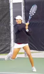 Senior Katja Kovacic secured the win for Texas Tech.