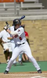 James Leverton went 3-for-4 in Friday's 5-2 loss to No. 13 Oklahoma.