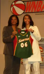 Erin Grant was drafted by the Seattle Storm in the 2006 WNBA Draft.