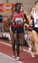 In the 10,000M, Irene Kimaiyo earned Tech's first points of the competition with her fifth-place finish.
