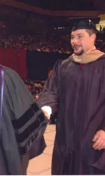 Cody Campbell, a member of the 2000-01 freshman class, earned bachelor's and master's degrees from Texas Tech before continuing his career with the Indianapolis Colts last season.