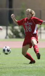 Sophomore forward, Shanna Brown, posted the second goal for the Red Raider victory.