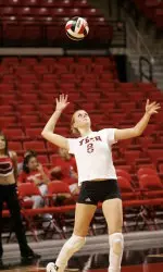 Kiley Lyons finished with her first double-double on the season.