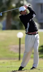 Oscar Floren was tied for second after 18 holes.