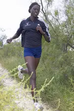 Irene Kimaiyo finished second on the first-place Red Raider squad.