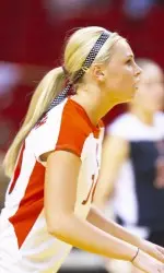 Amanda Hiller led all Raiders in digs with 15.