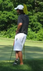 Santiago Rivas finished in a ninth-place tie to help Tech take a share of the team title at the Oklahoma Intercollegiate.