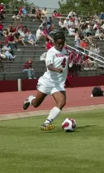 Sophomore Brittney Harrison is a member of this week's <i>Soccer America</i> Team of the Week